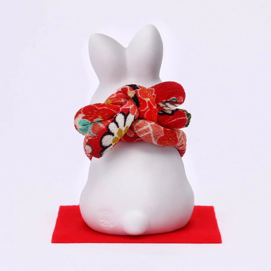 Yakushigama Japanese Lucky Rabbit Figurine