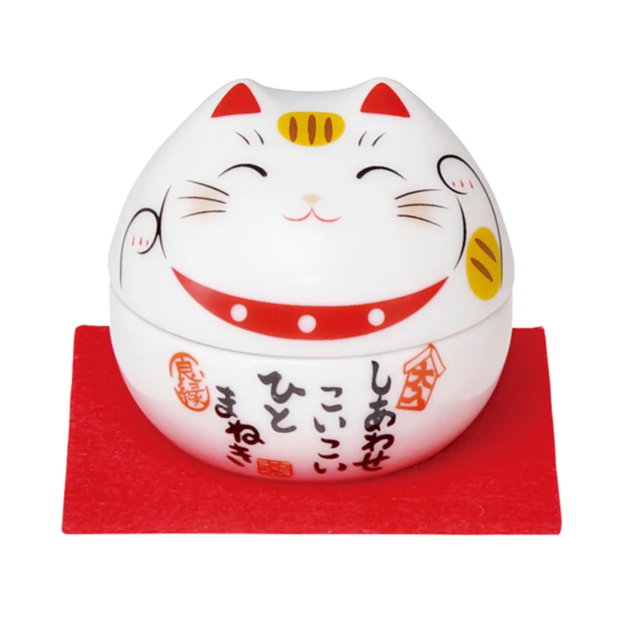 Yakushigama Maneki-Neko Japanese Lucky Beckoning Cat