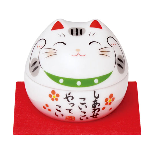 Yakushigama Maneki-Neko Japanese Lucky Beckoning Cat