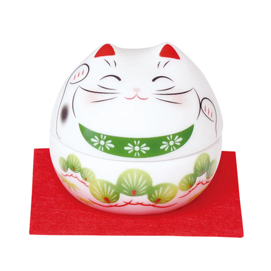 Yakushigama Maneki-Neko Japanese Lucky Beckoning Cat