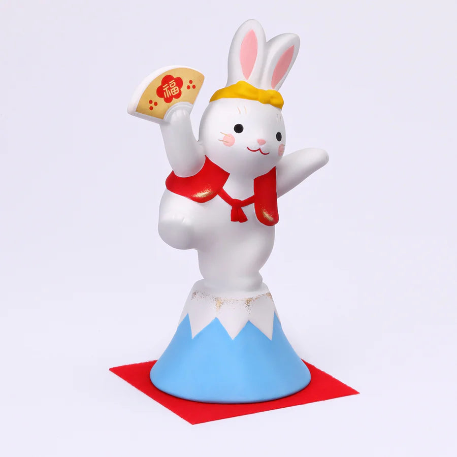 Yakushigama Japanese Lucky Rabbit Figurine