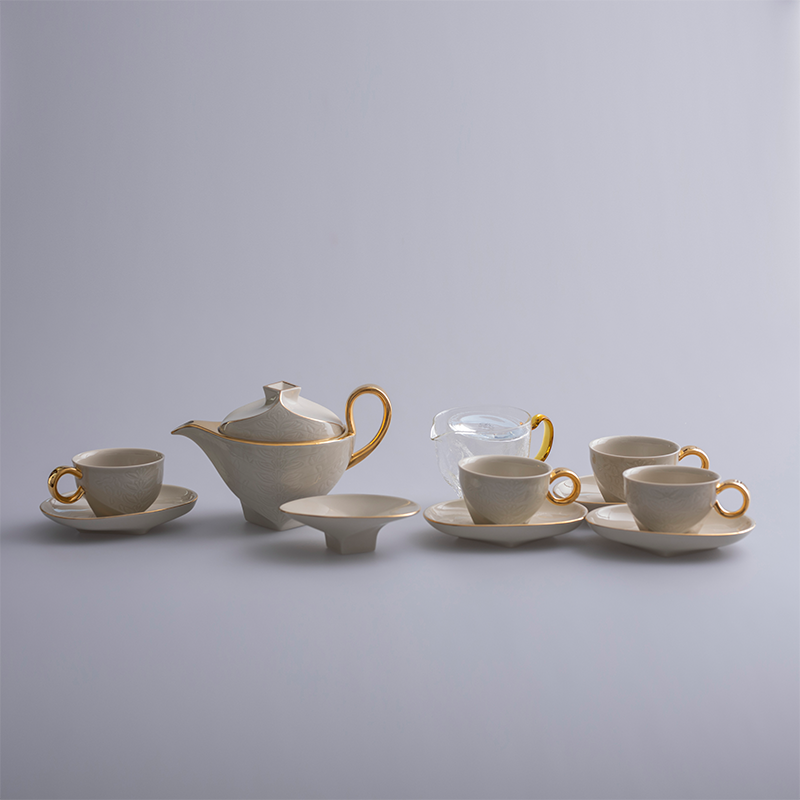 Chinese Ding ware tea set