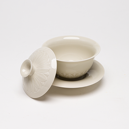 Chinese Ding ware tea set