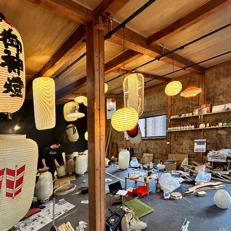 Shotengai-Kojima-Traditional Japanese Lamp| Paper Kyo-Chochin Lantern Vase